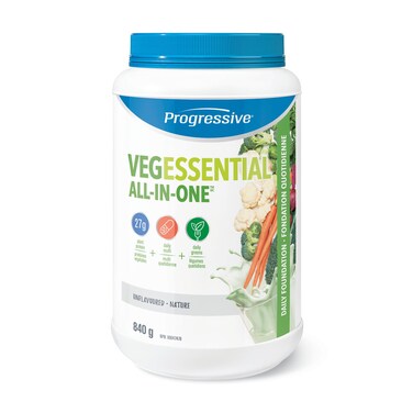 Progressive VegEssential, All-In-One Vegan Protein, Greens, Vitamins &amp; Minerals Powder - Unflavoured, 840 g