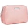 Narwey Small Makeup Bag for Purse Mini Cosmetic Bag Travel Makeup Pouch Zipper Pouch Cute Make up Bags with Compartments for Women (Small, Pink)