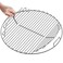 SELEWARE 21.5'' SUS304 Stainless Steel Hinged Cooking Grate, Barbecue Grill Care Fits for Most 22 Inch Charcoal Kettle Grills Like Webe Char-Broil and Other Grills