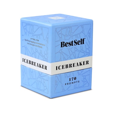 BestSelf Icebreaker Deck - Engaging Icebreaker Game with 170 Conversation Cards Prompts to Create Real Conversations for Friends, Coworkers, Family, Dates, Quality Conversation Cards