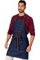 Under NY Sky Chef Apron &ndash; Professional Blue Denim &ndash; Cotton Straps - Smart Pockets - Adjustable for Men and Women &ndash; Pro Chef, Cook, Kitchen, Baker, Barista, Bartender, Server Aprons