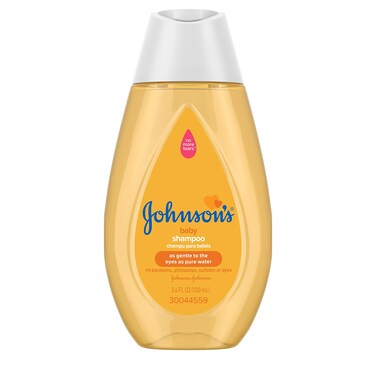 Johnson's Baby Shampoo with Tear Free Formula, Hypoallergenic and Free of Parabens, Phthalates, Sulfates and Dyes, Convenient TSA-Compliant Travel-Size Bottle, 3.4 fl. Oz (Pack of 12)