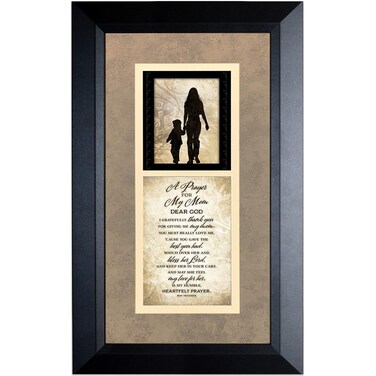 DEXSA Mom's Wall Plaque   Wood Frame   11x18 inches   USA Made   Mother's Day, Birthday Gift