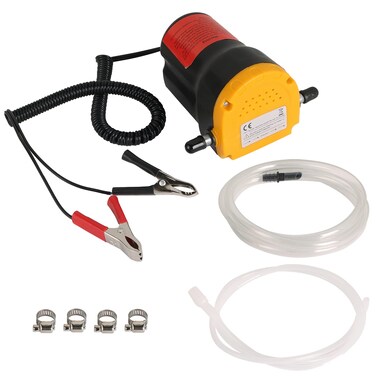 ATPEAM 12V 60W Oil Change Pump Extractor, Oil/Diesel Fluid Extractor Scavenge Oil Change Pump