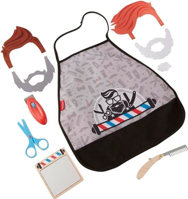 Fisher-Price Style &amp; Shave Barber Shop, 10-Piece Pretend Play Set
