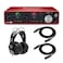 Focusrite Scarlett 4i4 3rd Gen 4x4 USB Audio Interface Bundle with Knox Headphones and 2 XLR Cables (3 Items)