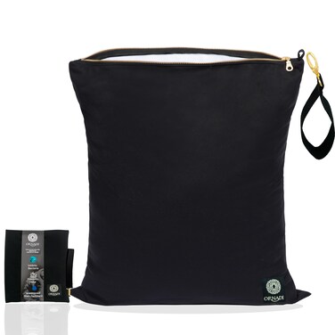 X Large Waterproof Antimicrobial Wet Dry Bag Inhibits Bacteria &amp; Odor from Sweaty Gym Clothes, Dirty Laundry, Swimsuits &amp; Towels for Odor Proof Travel Made in USA 17 X 23.5 inch