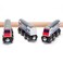 inc. Double Decker Wooden Train Set of 2 Engines &amp; 1 Passenger Car, Multi-Level Commuter Transit Toy, Compatible with Thomas &amp; Friends, BRIO, Other Major Brand Railways