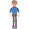 Blippi Bendable Plush Doll, 16&rdquo; Tall Featuring SFX - Squeeze The Belly to Hear Classic catchphrases - Fun, Educational Toys for Babies, Toddlers, and Young Kids