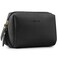 Narwey Small Vegan Leather Makeup Bag for Purse Travel Makeup Pouch Mini Cosmetic Bag for Women (Small, Black)