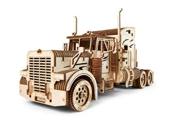 UGEARS Truck DIY Kit &ndash; Heavy Boy Truck Model Miniature Plywood DIY Model &ndash; Unique and Interesting Present Idea &ndash; VM-03 Truck Model with Driver Cabin &ndash; Ecological Wooden Model