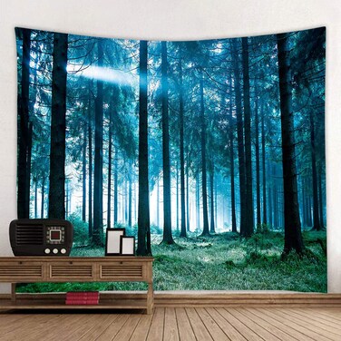 Llamazing Forest Tapestry Wall Tapestry Nature Home Decor Landscape Tapestry Living Room Bedroom Decoration Tapestry XGXL Magic Scenic Tapestry