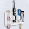 Mspan Toothbrush Razor Holder for Shower: Wall Mounted Tooth Brush Organizer - Self Adhesive Hanging Mount for Bathroom Toothpaste Shaver Loofah &amp; Electric Toothbrush
