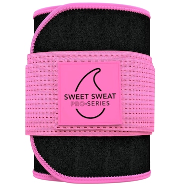 Sports Research Sweet Sweat 'Pro-Series' Waist Trimmer Premium Sweat Enhancing Fitness Belt w/Adjustable Straps for a Tighter Cinch