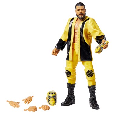 WWE Andrade Elite Series #74 Deluxe Action Figure with Realistic Facial Detailing, Iconic Ring Gear &amp; Accessories