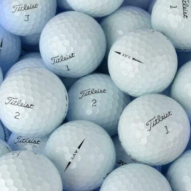 AVX 24 White AAA+ Recycled (Used) Golf Balls White 2 Dozen 3A