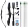 D&amp;Q Archery Bow and Arrow Set for Adults Beginner Teenagers Youth, Takedown Recurve Bow 20lbs 30lbs 40lbs Left and Right Handed Bow, Recurve Bow Set for Outdoor Target Practice