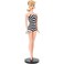 Barbie Signature Mattel 75th Anniversary Doll, Original 1959 Doll Reproduction in Black and White Swimsuit, with Wrist Tag, Gift for Collectors, Multi