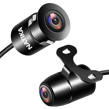 NATIKA Backup/Front/Side View Camera: No Distortion Effect Starlight Night Vision HD Metal Flush or Surface Mount CVBS   AHD Reverse Rear View Backup Camera for Cars Pickup Trucks SUVs RVs Vans