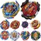 Gyros 10 Pieces Pack, Battling Top Battle Burst High Performance Set, Birthday Party School Gift Idea Toys for Boys Kids Children Age 8+