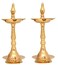 NOBILITY Brass Oil Lamp Diya 10 Inch Kerala Traditional Samai Deepak Lamp Kutthu vilakku Panchmahal Deepam for Pooja Mandir Diwali Indian Gift Items Puja Set Pack of 2