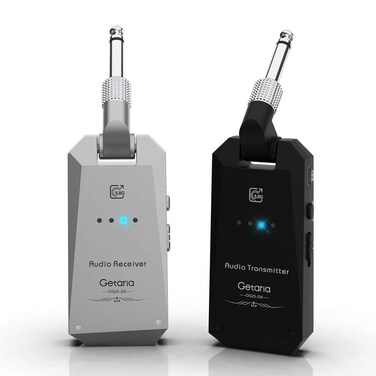 5.8GHz Wireless Guitar System - Transmitter &amp; Receiver Set, 4 Channels for Electric Guitar &amp; Bass
