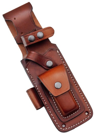 Ottoza TOP GRAIN Leather Knife Sheaths for Fixed Blade Knives, Leather Knife Sheath for Belt, Leather Knife Holster Belt Knife Holder, Vertical Knife Sheath for Belt No:207