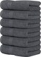 Utopia Towels 6 Piece Premium Hand Towels Set, 16 by 28 inches, 100% Ring Spun Cotton, Lightweight and Highly Absorbent Towels for Bathroom, Travel, Camp, Hotel, and Spa, Grey