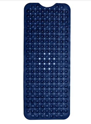 ENKOSI Bath Mat - Large Non Slip Bathtub &amp; Shower Mat - Extra Long 40 x 16 Inch Bathroom Mats for Tub Nonslip Anti Slip Bathmats (40x16 Navy 1-Pack)