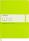 Moleskine Classic Notebook, Soft Cover, XL (7.5" x 9.5") Plain/Blank, Lemon Green, 192 Pages