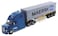 Diecast Masters 1:50 Freightliner Cascadia SBFA Tandem with 72" Sleeper and 40' Skeletal Trailer and Dry Sea Container