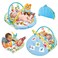 Yookidoo Baby Gym Play 'N&rsquo; Nap. 3-in-1 Activity Playmat with Foldable Infant Blanket. Tummy Time Pillow &amp; Mirror, Sensory Toys and Newborn Rattle for 0-12 Months.