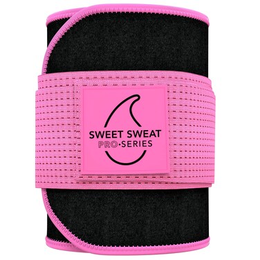 Sports Research Sweet Sweat 'Pro-Series' Waist Trimmer Premium Sweat Enhancing Fitness Belt w/Adjustable Straps for a Tighter Cinch - XL/XXL