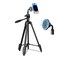 PHOPIK Magnetic Phone Tripod 55Inches, Video Tripod with 360 Panorama and 1/4&rdquo; Mounting Screw for Mirrorless/Gopro/DSLR Camera, Phone Holder for Smartphone, Max Load 6.6 Lbs, Carry Bag Inclued