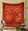 THE ART BOX Tapestry Orange Tree of Life Wall Hanging Psychedelic Tapestries Indian Cotton Twin Bedspread Picnic Sheet Wall Decor Blanket Wall Art Hippie Bedroom D&eacute;cor (Full, 85x90 Inch)