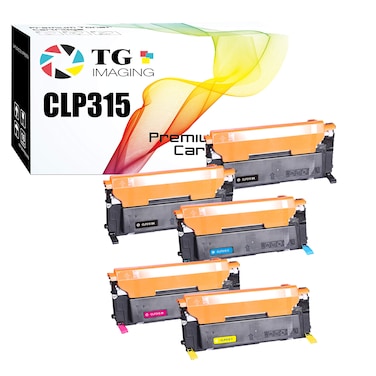 TG Imaging (5-Pack, 2B+CYM Compatible CLT-409S Toner Cartridge Replacement for Samusng CLP315W CLP 310 CLP315 CLP-310 CLP-315 CLX-3170 CLX-3175 Printers (2xCLT-K409S+CLT-C409S+ CLT-Y409S+CLT-M409S)