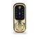 Yale Keyless Connected Door Lock - Polished Brass, No Key Needed, Lock/Unlock with PIN Code, Compatible with 60 mm Nightlatch
