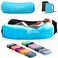 Nevlers 2 Pack Inflatable Loungers Air Sofa Couch   Perfect for Beach Chair Camping Chairs or Portable Hammock  Travel Bag Pouch, Pegs &amp; 3 Pockets  Movie Seating &amp; Camping Accessories Blow Up Lounger