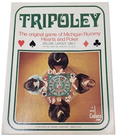 Tripoley: The 1969 Original game of Michigan rummy, Hearts and Poker [Deluxe Edition No. 111]