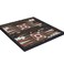 LaModaHome Star Turkish Platinum Backgammon Set, Radiant Cellophane, Elite Vinyl Wooden Classical Design, Board Game Tavla, Unscratchable, Magnetic Closing Mechanism, King Size Adults Kids, Caf&eacute;