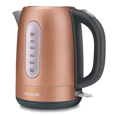 Sencor SWK1776GD 1.7L Stainless Steel Electric Kettle with Lid Safety Lock, Gold