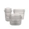 Zip Top Reusable Food Storage Bags   Full Set of 8 [Gray]   Silicone Meal Prep Container   Microwave, Dishwasher and Freezer Safe   Made in the USA