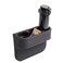 Car Cup Holder Expander with PU Leather Cover, Multifunction Car Seat Pocket Glove Phone Mount Organizer,Car Back Seat Storage for Drink Mug Bottle CellPhones Coasters Cards (Black)