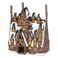 Department 56 Zinc alloy,Polyresin, Stone Powder Harry Potter Village The Three Broomsticks Lit Building, 9.25 Inch, Multicolor