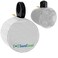 White Waterproof 600D Marine Wake Tower Speaker Covers &ndash; Large (H 14" x W 14" x D 12.8") &ndash; Stylish and Durable Covers for Wakeboard and ATV Speakers