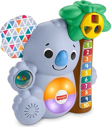 Fisher-Price Baby Learning Toy Linkimals Counting Koala with Interactive Lights &amp; Music for Infants Ages 9+ Months. Compatible Only with Linkimals Items