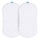 Bassinet Mattress Pad Cover Compatible with Halo BassiNest Swivel Sleeper, 2 Pack, Waterproof Quilted Ultra Soft Viscose Made from Bamboo Terry Surface, Breathable and Easy Care