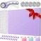 Rotary Cutter Set lavender - Quilting Kit incl. 45mm Rotary Cutter, 5 Replacement Blades, A2 Cutting Mat, Acrylic Ruler and Craft Clips - Ideal for Crafting, Sewing, Patchworking, Crochet &amp; Knitting