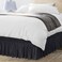 Utopia Bedding Full Elastic Bed Ruffle - Easy Wrap Around Ruffle - Microfiber Bed Skirt with Adjustable Elastic Belt 16 Inch Tailored Drop - Hotel Quality Bedskirt, Fade Resistant (Full, Black)
