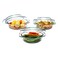 Simax Casserole Dish Set, Set of 3 Casserole Dish with Lid, Round Glass Cookware, Borosilicate Glass, Made In Europe 0.75 Quart, 1 Quart and 1.5 Quart Baking Dishes&hellip;
